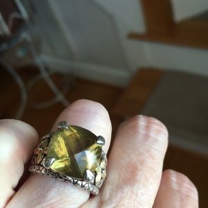 Barbara Bixby olive quartz ring